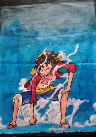 Luffy poster canva